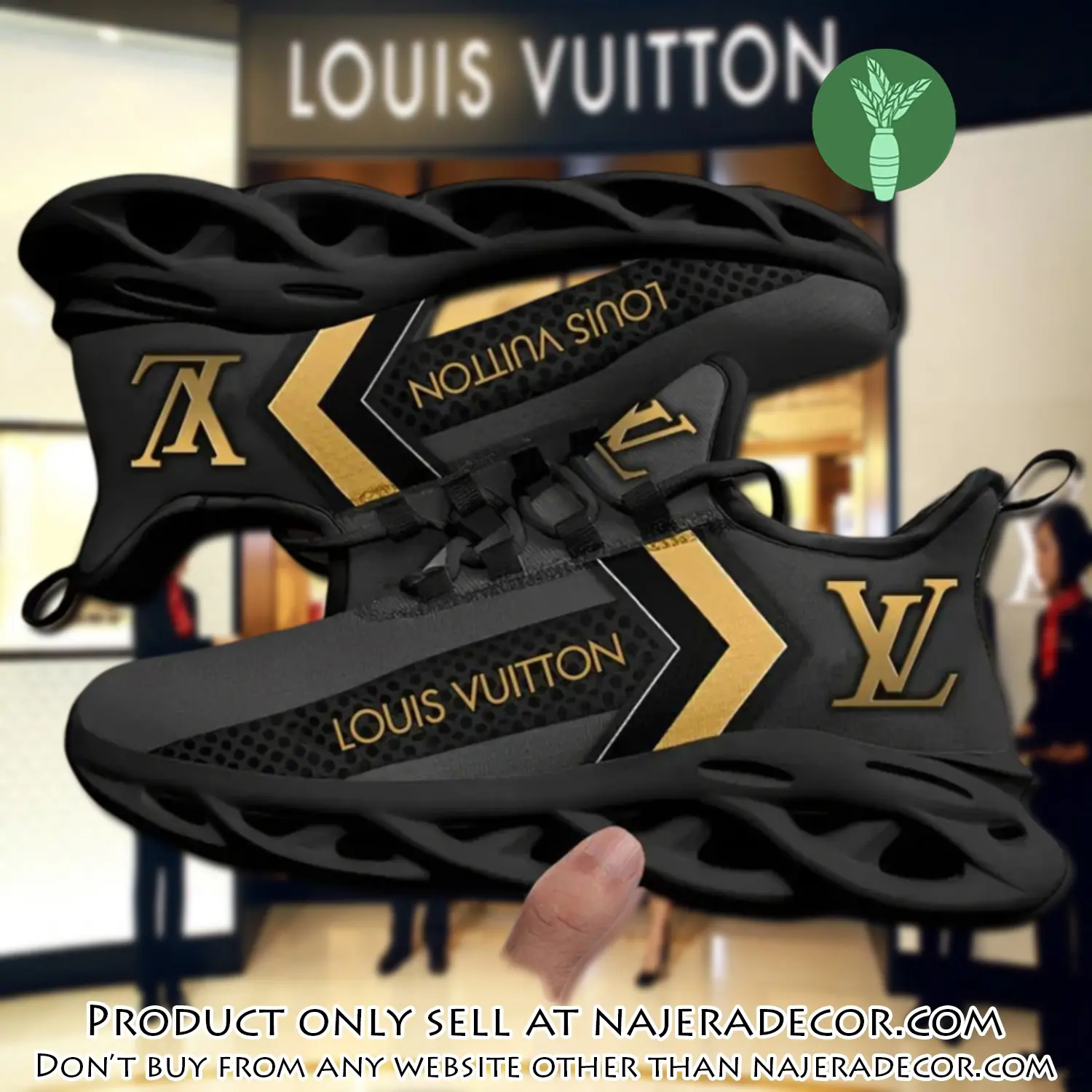 Louis vuitton yellow logo grey black max soul shoes luxury brand gifts for men women njr2654640